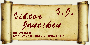 Viktor Jančikin vizit kartica